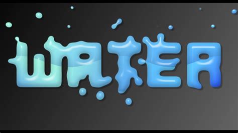 After Effects Abstract Water Text Effect Tutorial Youtube