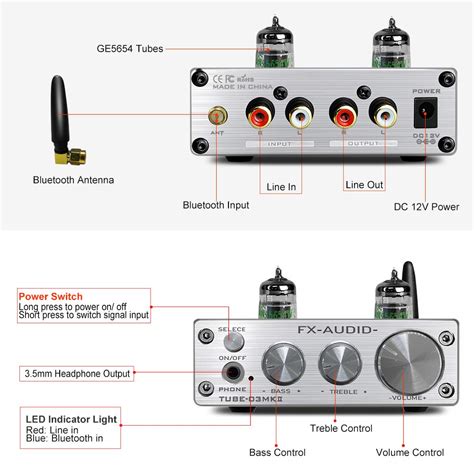 Fx Audio Bluetooth Tube Preamp And Headphone Amp And Bluetooth Receiver