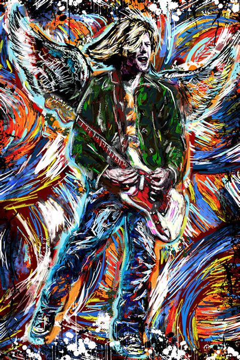 Kurt Cobain Art - Nirvana | Rockchromatic