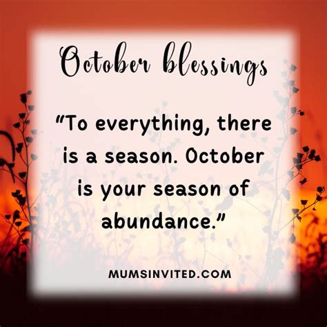 66 October Blessings For You And Your Loved Ones This Fall 2025