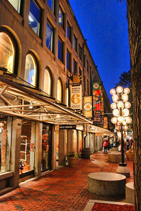 Faneuil Hall Marketplace At Night Located In The Heart Of Flickr