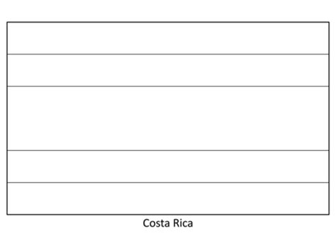 Flag of Costa Rica coloring page | Free Printable Coloring Pages