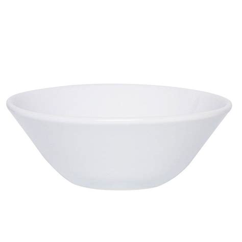 Kit 10 Tigelas Bowl Conic Branco Oxford Cerâmica 500ml Camicado