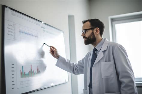 Premium Photo A Male Doctor In A White Coat Examines A Patients