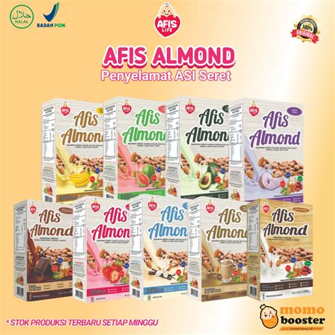 Jual Afis Life Susu Almond Pelancar Asi Booster Ibu Menyusui 200 Gr