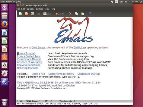 Emacs Text Editor Linux LinuxTechi