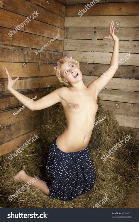 Nude Beauty Barn Hay Stock Photo Shutterstock