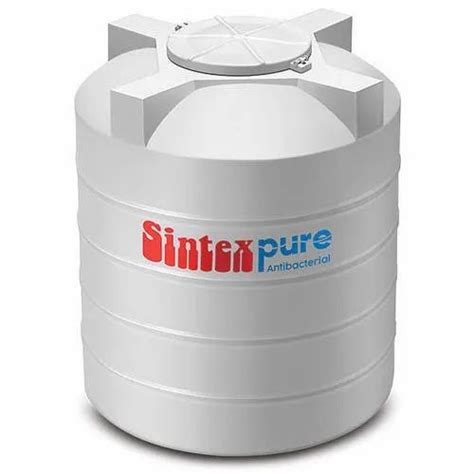 White PVC Sintex Triple Layered Water Tank Storage Capacity 500L At