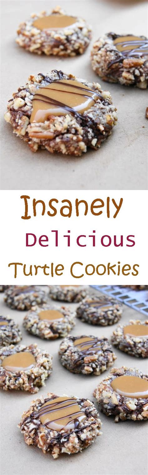 Easy To Insanely Delicious Turtle Cookies Turtle Cookies Delicious