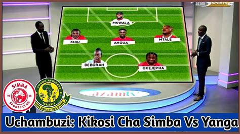 Uchambuzi Kikosi Cha Simba Leo Dhidi Ya Yanga Ubora Na Udhaifu Wa