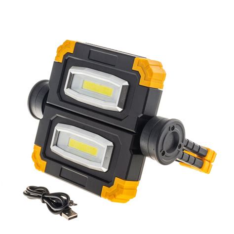 Halogen Na Wietlacz Led Cob W Akumulator Mah Ledtechnics