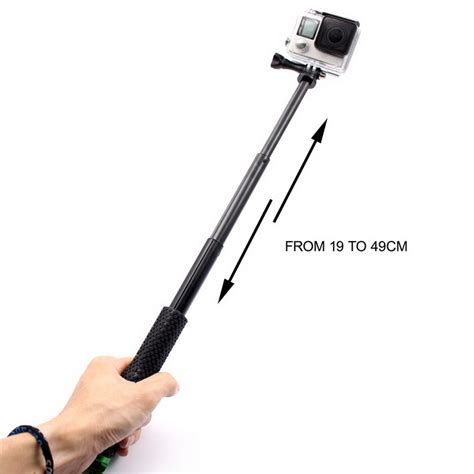 Handheld Monopod W TrIPOD Mount Adapter For GoPro Hero Black Green