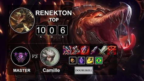 Top Renekton Vs Camille LOL BR Master Season 11 Patch 11 20 YouTube