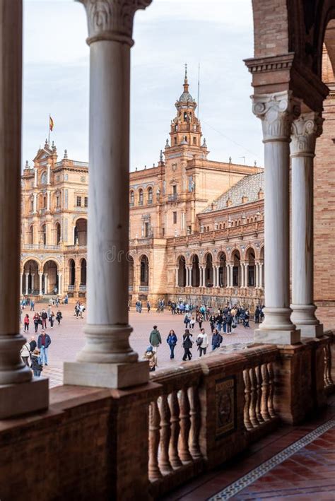 Plaza De Espana Spanish Square In Sevilla Spain Editorial Photo Image