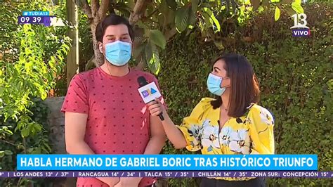 Hermano De Gabriel Boric Por Su Triunfo Gan Un Conjunto De Gente Con