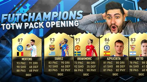 Fifa 17 Fut Champions Rewards Ultimate Team Totw Pack 100k Pack Opening Luckiest Packs