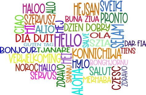 Hello In Different Languages Cut File Etsy