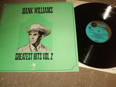 Hank Williams Greatest Hits Vol 2 Vinyl Memories