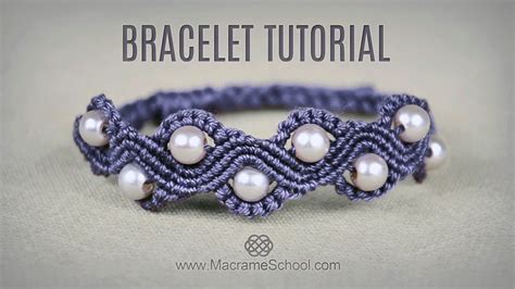 Diy Macramé Wave Bracelet With Beads Tutorial Youtube