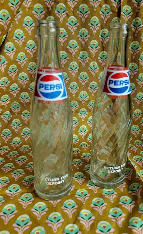 Rare Vintage Pepsi Cola 10 Oz Bottles Return For Deposit Etsy