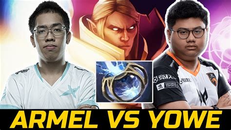 Armel Vs Yowe Mid Battle Signature Invoker Vs Storm Spirit Dota