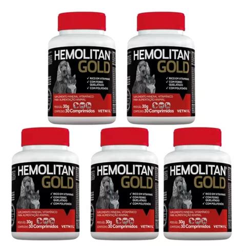 Hemolitan Gold Comp Suplemento Vitam C Es E Gatos