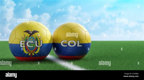 Ecuador vs. Colombia Soccer Match - Soccer balls in Ecuador and ...