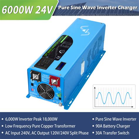 Sungold Power 6000w Dc 24v Split Phase Pure Sine Wave Inverter With Ch — Off Grid Source