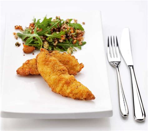 Southern Fried Chicken Mini Fillets With A Nutty Salad Riverside Foods