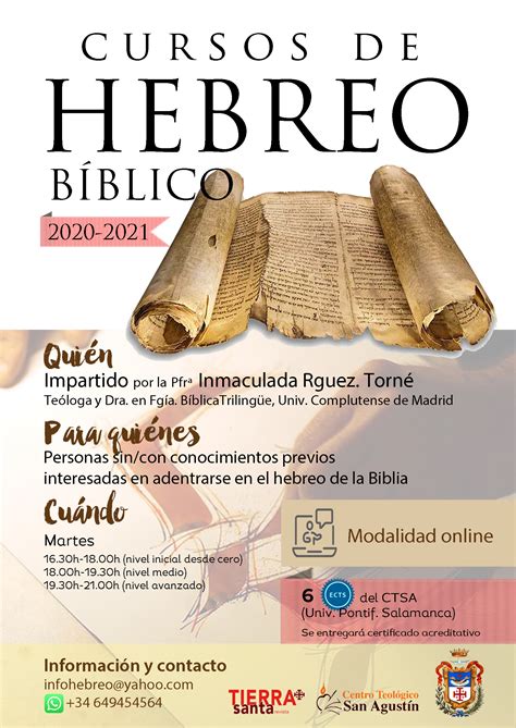 Curso de Hebreo Bíblico 2020 2021 Centro Teológico San Agustín