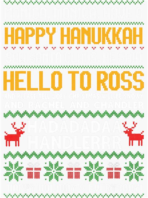 Monica Have A Happy Hanukkah Phoebe S Christmas Song Sticker For