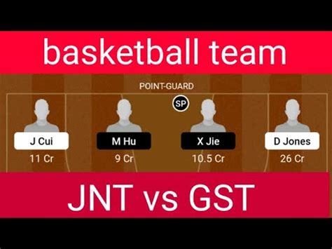 JNT VS GST Dream11 GST VS JNT Dream11 Team Production CBA