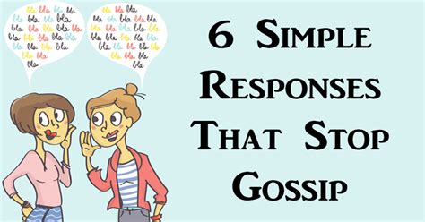 6 Simple Responses That Stop Gossip David Avocado Wolfe