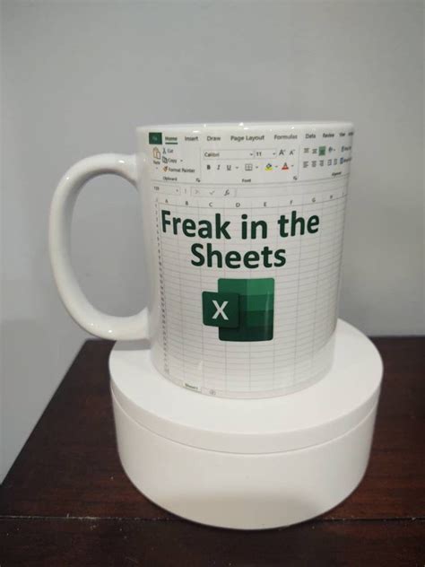 Freak In The Sheets Excel Mug Excel Themed Mug Office Humor Coffee Cup