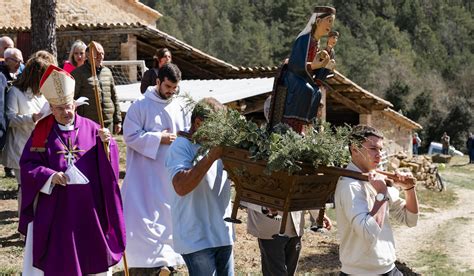 Misa y procesión en la diócesis de Solsona para pedir a Dios que llueva