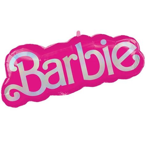 Barbie Logo Shape Foil Balloon Party Splendour