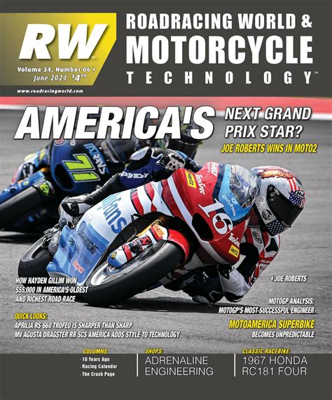 June 2024 Roadracing World Magazine Motorcycle Riding Racing