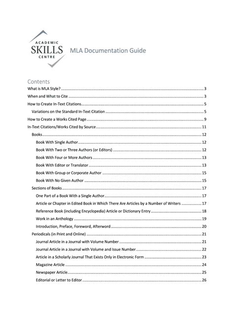 Fillable Online Mla Documentation Guide Fax Email Print Pdffiller