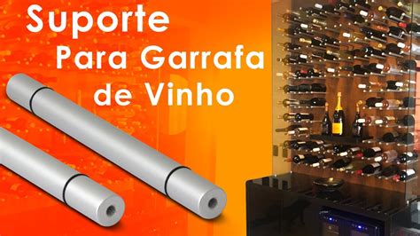 Par De Suportes Adega Porta Garrafa De Vinho Vertical Cm Em