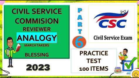 Civil Service Reviewer Analogy Practice Test Part Youtube