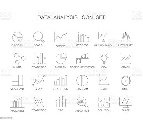 線條圖示設置資料分析包向量插圖向量圖形及更多互聯網圖片 互聯網 人工智能 分析 Istock