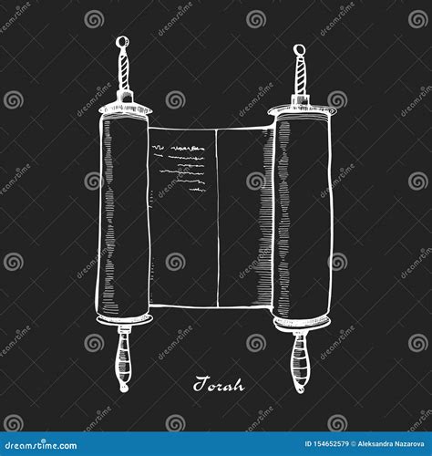 Torah Scroll Book Bible Shavuot Illustration Ancient Scroll Parchment