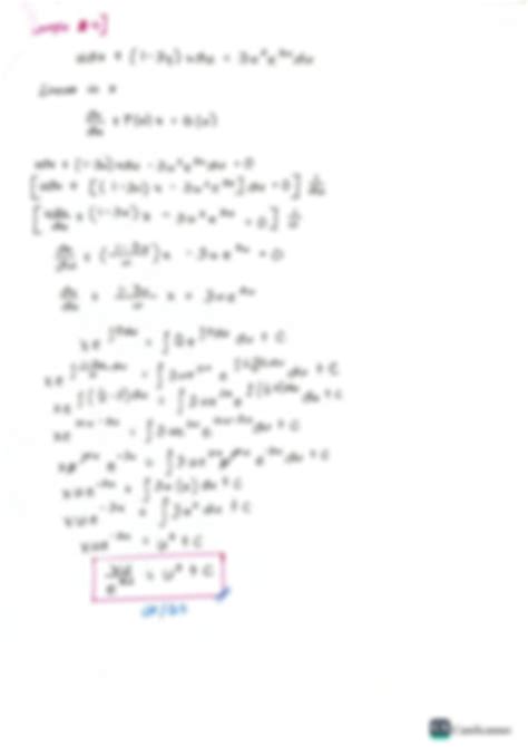 Solution First Order Linear Differential Equation Studypool