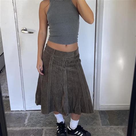 Repop Vintage Witchery Cord Skirt Super Versatile Depop