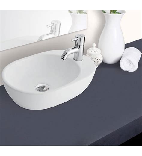 Buy Hindware Barca Ceramic Table Top Wash Basin Model No 91067