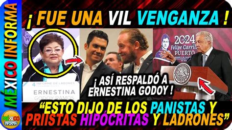 FUE UNA VIL VENGANZA DE LOS PANISTAS Y PRIISTAS CORRUPTOS AMLO