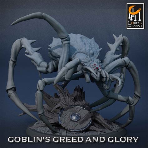 Giant Spider V13 Premium Dnd Miniature Mini 28mm 32mm up to 100mm Resin ...