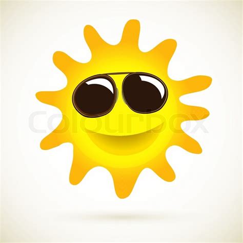 Sun Smile Vector Summer Icon | Stock vector | Colourbox