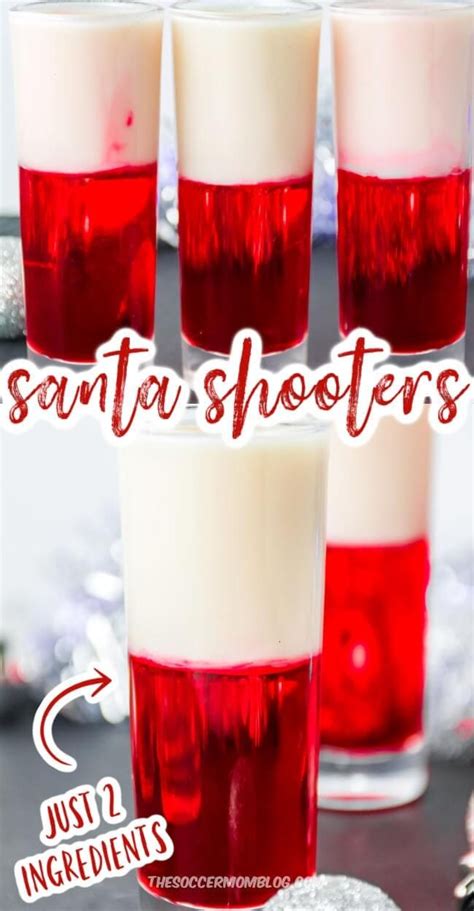 A Festive And Easy Holiday Drink These Tipsy Santa Shooters Will Have You Feeling  Christmas