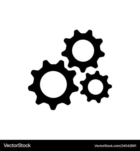 Gear Setting Logo Icon Royalty Free Vector Image